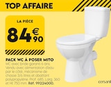 PACK WC À POSER MITO - CERSANIT en promo chez Tout Faire Laon à 84,90 €