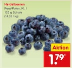 Heidelbeeren im Netto Marken-Discount Prospekt Heidelbeeren im aktuellen Netto Marken-Discount Prospekt für 1,79 €