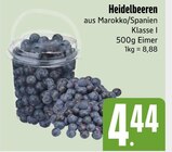 Heidelbeeren im E xpress Prospekt Heidelbeeren im aktuellen E xpress Prospekt für 4,44 €