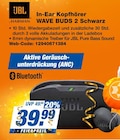 In-Ear Kopfhörer WAVE BUDS 2 Schwarz Angebote von JBL bei expert Laatzen für 39,99 €