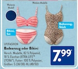 Badeanzug oder Bikini im Angebot bei ALDI SÜD in Aalen Badeanzug oder Bikini Angebote von UP2FASHION bei ALDI SÜD Aalen für 7,99 €
