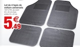 Promo Lot de 4 tapis de voiture universels à 5,49 € dans le catalogue Bazarland à Miramas