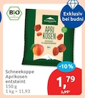 Aprikosen entsteint von Schneekoppe für 1,79 € bei budni im Angebot Aprikosen entsteint von Schneekoppe im aktuellen budni Prospekt