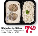 Aktuelles Königsberger Klöpse mit Reis und Kapernsauce Angebot bei E center in Frankfurt (Main) ab 7,49 €