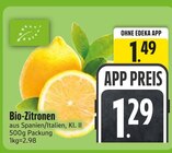 Bio-Zitronen Angebote bei EDEKA Ravensburg für 1,29 €
