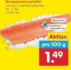 Norwegisches Lachsfilet im aktuellen Netto Marken-Discount Prospekt für 1,49 €
