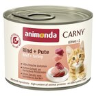 Aktuelles Animonda Carny Kitten Rind + Pute 200 g Angebot bei Zookauf in Hannover ab 1,19 €