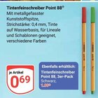 Aktuelle Eibe Angebote bei GLOBUS in Duisburg Aktuelles Tintenfeinschreiber Point 88 Angebot bei GLOBUS in Duisburg ab 0,69 €