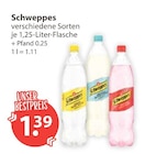 Schweppes im V-Markt Prospekt Schweppes von im aktuellen V-Markt Prospekt für 1,39 €