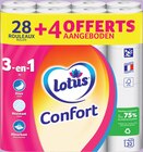 Papier hygiénique confort blanc x28 - LOTUS - Intermarché Super à Mérignac Papier hygiénique confort blanc x28 - LOTUS en promo chez Intermarché Super Mérignac à 9,34 €