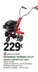 Motobineuse thermique 139 CC - GARDEN TECHNIC en promo chez E.Leclerc Vitry-sur-Seine à 229,00 €