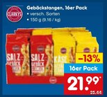 Aktuelles Gebäckstangen, 16er Pack Angebot bei Netto Marken-Discount in Hückelhoven ab 21,99 €