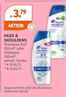 Shampoo Angebote von HEAD & SHOULDERS bei Müller Celle für 3,79 €