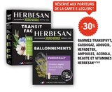 -30% sur les gammes transiphyт, carbogaz, adoucid, hepadetoх, ampoules, acerola, beaute et vitamines HERBESAN - HERBESAN - E.Leclerc à Boulogne-Billancourt -30% sur les gammes transiphyт, carbogaz, adoucid, hepadetoх, ampoules, acerola, beaute et vitamines HERBESAN - HERBESAN en promo chez E.Leclerc Boulogne-Billancourt