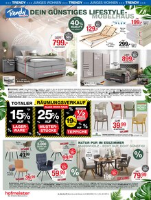 Bett im hofmeister Prospekt "SPAR & ERLEBNISWOCHEN" mit 12 Seiten (Reutlingen)