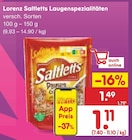 Saltletts Laugenpezialitäten im Netto Marken-Discount Prospekt Saltletts Laugenpezialitäten von Lorenz im aktuellen Netto Marken-Discount Prospekt für 1,11 €