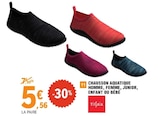 Chausson aquatique homme, femme, junior, enfant ou bébé - TISSAIA dans le catalogue E.Leclerc