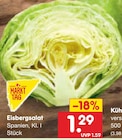 Eisbergsalat von Markttag für 1,29 € bei Netto Marken-Discount im Angebot Eisbergsalat von Markttag im aktuellen Netto Marken-Discount Prospekt