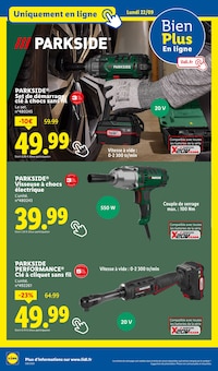 Promotion Perforatrice dans le prospectus Lidl, valable du 18/09/2025 au 24/09/2025 Promo Perforatrice dans le catalogue Lidl du moment à la page 54