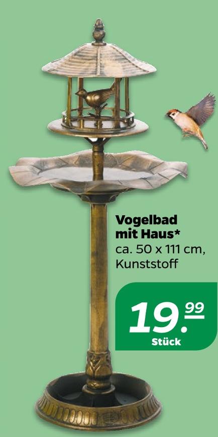 Vogelbad mit Haus