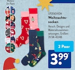 Weihnachtssocken von UP2FASHION im aktuellen ALDI SÜD Prospekt für 3,99 €