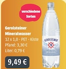 Mineralwasser im Angebot bei GetränkeLand Mayer in Görlitz Mineralwasser Angebote von Gerolsteiner bei GetränkeLand Mayer Görlitz für 9,49 €