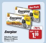 Alkaline Power im Angebot bei combi in Lippstadt Alkaline Power Angebote von Energizer bei combi Lippstadt für 1,99 €