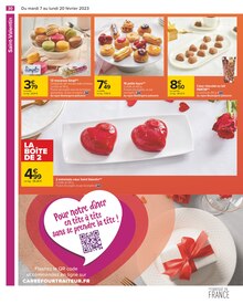 Promotion Saint-Valentin dans le prospectus Carrefour, valable du 07/02/2023 au 20/02/2023 Promo Saint-Valentin dans le catalogue Carrefour du moment à la page 30