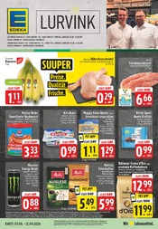 EDEKA Supermarkt Prospekt der aktuellen Woche mit 32 Seiten, gültig von 07.09.2026 bis 12.09.2026, in Xanten und Umgebung Aktueller EDEKA Supermarkt Prospekt in Xanten und Umgebung, "Aktuelle Angebote" mit 32 Seiten, 07.09.2026 - 12.09.2026
