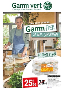 Prospectus Gamm vert à Brie-Comté-Robert, "Gamm FIER DE MES CONSERVES", 6 pages de promos valables du 08/01/2025 au 19/01/2025