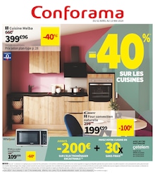 Prospectus Conforama à Cornas, "Conforama", 1 page, 04/04/2024 - 13/05/2024