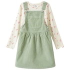 Oberbekleidung im Ernstings family Prospekt Mädchen Set aus Latzkleid und Langarmshirt im aktuellen Ernstings family Prospekt für 19,99 €