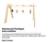 Montessori Portique bois mobiles dans le catalogue Cultura