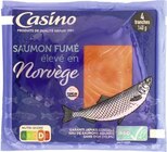 Saumon fumé élevé en Norvège - CASINO en promo chez Géant Casino Nice à 5,45 €
