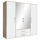 KLEIDERSCHRANK 206/195/60 cm, in Weiß, Eiche San Remo, Alufarben, 4-türig von Boxxx im aktuellen XXXLutz Möbelhäuser Prospekt für 329,00 €