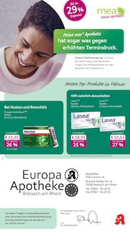 mea - meine apotheke Prospekt Unsere Februar-Angebote mit 4 Seiten