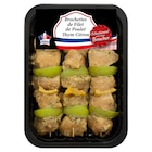 3 brochettes de filet de poulet thym citron - SANS MEDAILLE en promo chez Carrefour 3 brochettes de filet de poulet thym citron - SANS MEDAILLE dans le catalogue Carrefour