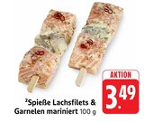 Spieße Lachsfilets & Garnelen mariniert im Angebot bei E center in Freiburg Spieße Lachsfilets & Garnelen mariniert Angebote bei E center Freiburg für 3,49 €