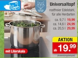Universaltopf ca. 9,7 l von GUSTAV VOSS im aktuellen Zimmermann Prospekt