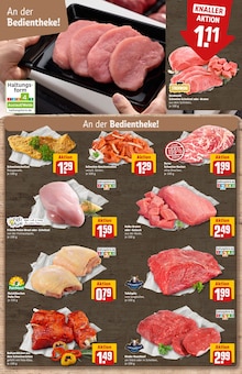 Rindfleisch im aktuellen REWE Prospekt (Mönchengladbach) Rindfleisch im REWE Prospekt "Dein Markt" mit 32 Seiten (Mönchengladbach)