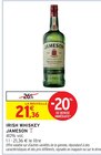 Irish Whiskey - Jameson en promo chez Intermarché Marignane à 21,36 €