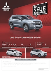 Aktueller Mitsubishi Werkstatt & Auto Prospekt in Prebitz und Umgebung, "Mitsubishi Angebote" mit 8 Seiten, 22.03.2025 - 19.04.2025