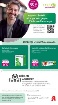 mea - meine apotheke Prospekt der KW 44  "Unsere November-Angebote" Aktueller mea - meine apotheke Prospekt "Unsere November-Angebote" Seite 1 von 4 Seiten