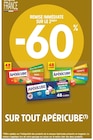 -60 % remise immédiate sur le 2ème sur tout APÉRICUBE à Intermarché dans Carsan