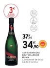 AOP Champagne Brut Millésimé - Mumm - Intermarché Hyper à Versailles AOP Champagne Brut Millésimé - Mumm en promo chez Intermarché Hyper Versailles à 34,90 €