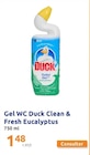 Gel WC Clean & Fresh Eucalyptus - DUCK en promo chez Action Martigues à 1,48 €