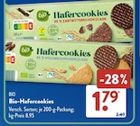 Hafercookies 25 % Zartbitterschokolade im ALDI SÜD Prospekt Hafercookies 25 % Zartbitterschokolade von Bio im aktuellen ALDI SÜD Prospekt für 1,79 €