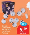 Aktuelles Skelett Lichterkette Angebot bei budni in Hamburg ab 5,99 €
