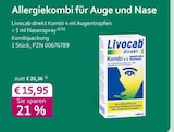direkt Kombi 4 ml Augentropfen + 5 ml Nasenspray bei mea - meine apotheke im Prospekt "" für 15,95 €