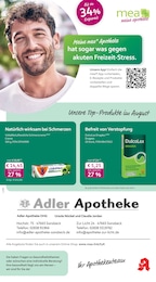 Apotheken Prospekt von mea - meine apotheke in Alpen Aktueller mea - meine apotheke Apotheken Prospekt für Alpen: Unsere August-Angebote mit 4} Seiten, 01.08.2026 - 31.08.2026
